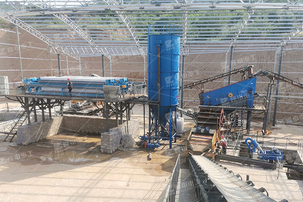 洗砂污泥零排放脫水處理，污泥壓濾機處理效果好